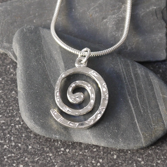 Cornish mermaid necklace fine silver and turquo... - Folksy