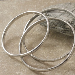 Three Cornish Tin Bangles