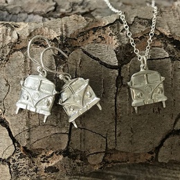 Camper Van Necklace & Earrings Set